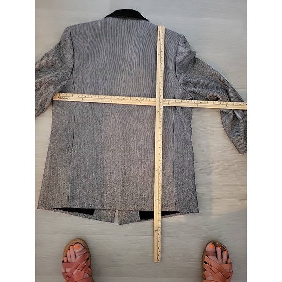 DUMAS Structured Plaid 14 Women's Cowgirl Blazer Designer Made In Usa Officecore - Picture 5 of 9